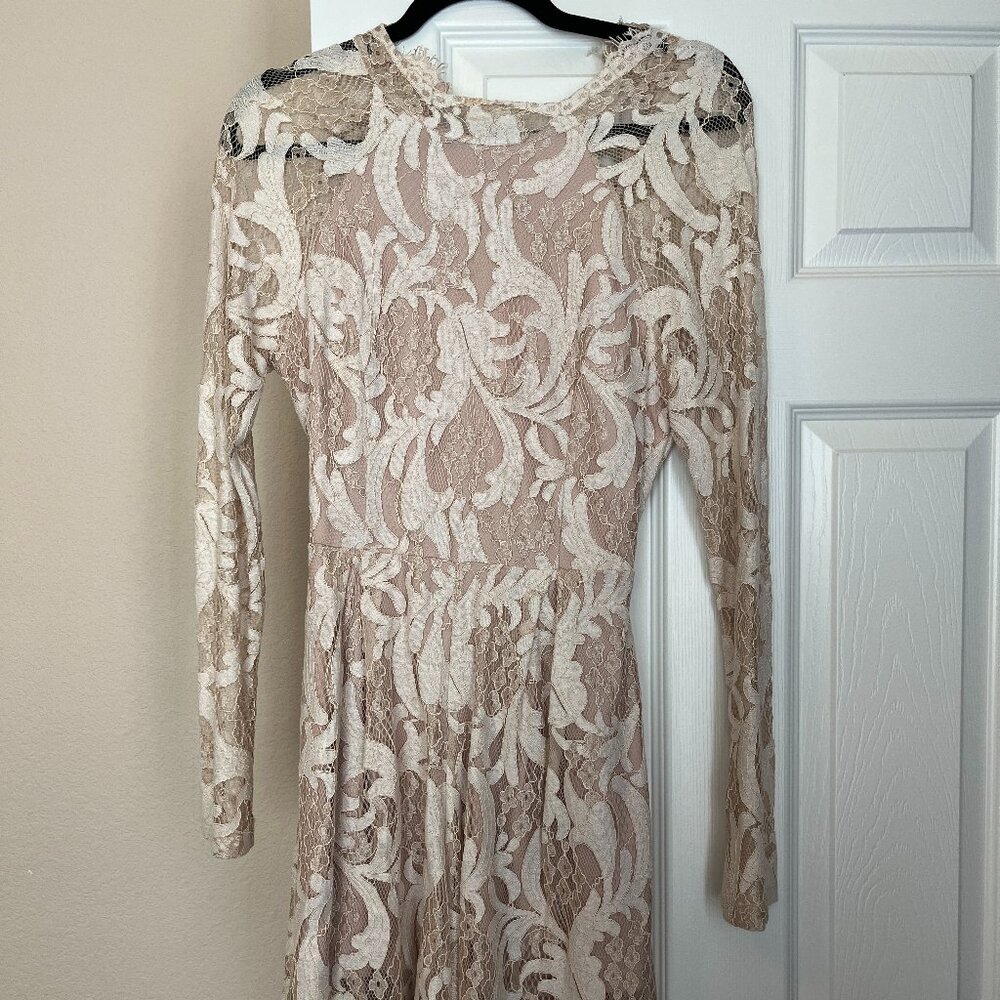 BLITHE Los Angeles Cream Lace Romper